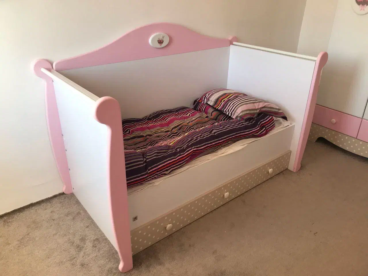 سرویس خواب کودک و نوجوان آپادانا مدل رابیت + تشک|تخت و سرویس خواب|خوی, |دیوار