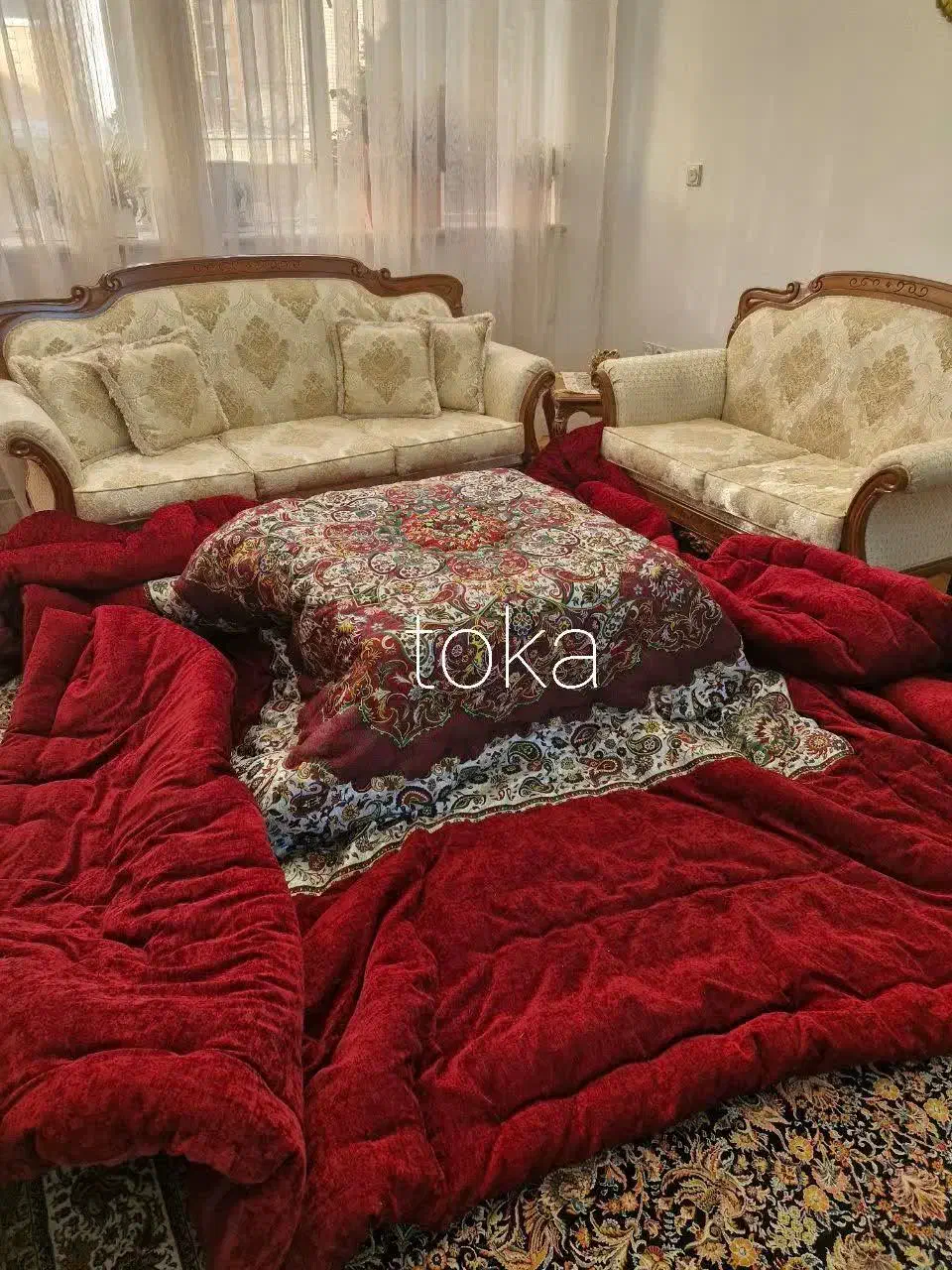 لحاف کرسی سنتی افشار دستدوز اصیل|رختخواب، بالش، پتو|تهران, خانی آباد نو شمالی|دیوار