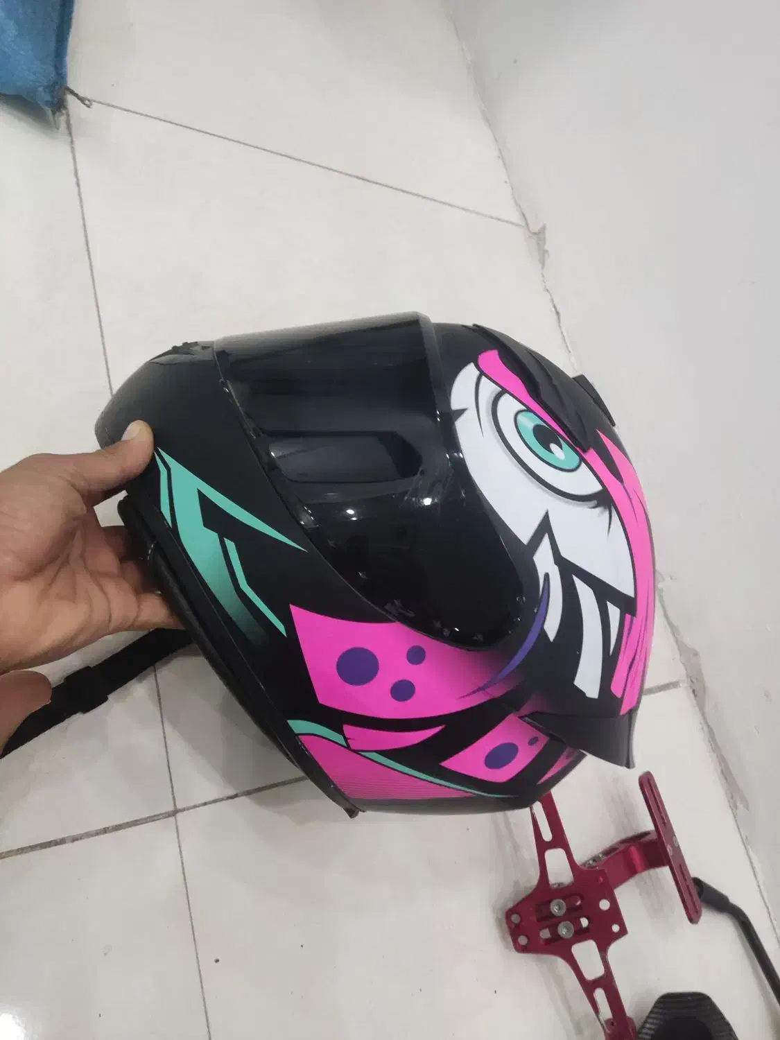 کلاه کاسکت اگزوز هدرز پایه پلاکcnc آینه راست بنلی|قطعات یدکی و لوازم جانبی|محمدشهر, محمدشهر|دیوار