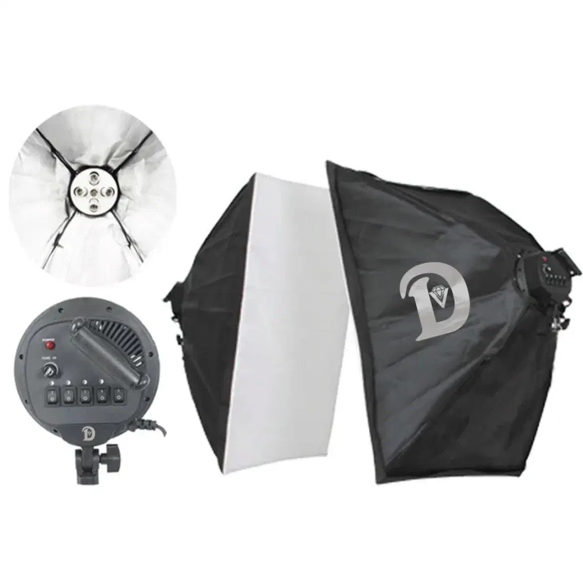 ۲ عدد سافت باکس پنج لامپ|دوربین عکاسی و فیلمبرداری|باقرشهر, |دیوار