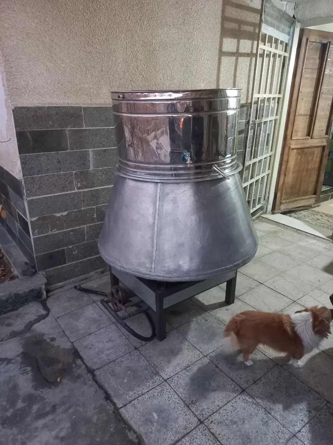 دیگ ۵۰۰لیتری و اجاق گاز و دستگاه تقصیر هر ۳تا|ظروف پخت‌وپز|کرج, کلاک پایین|دیوار