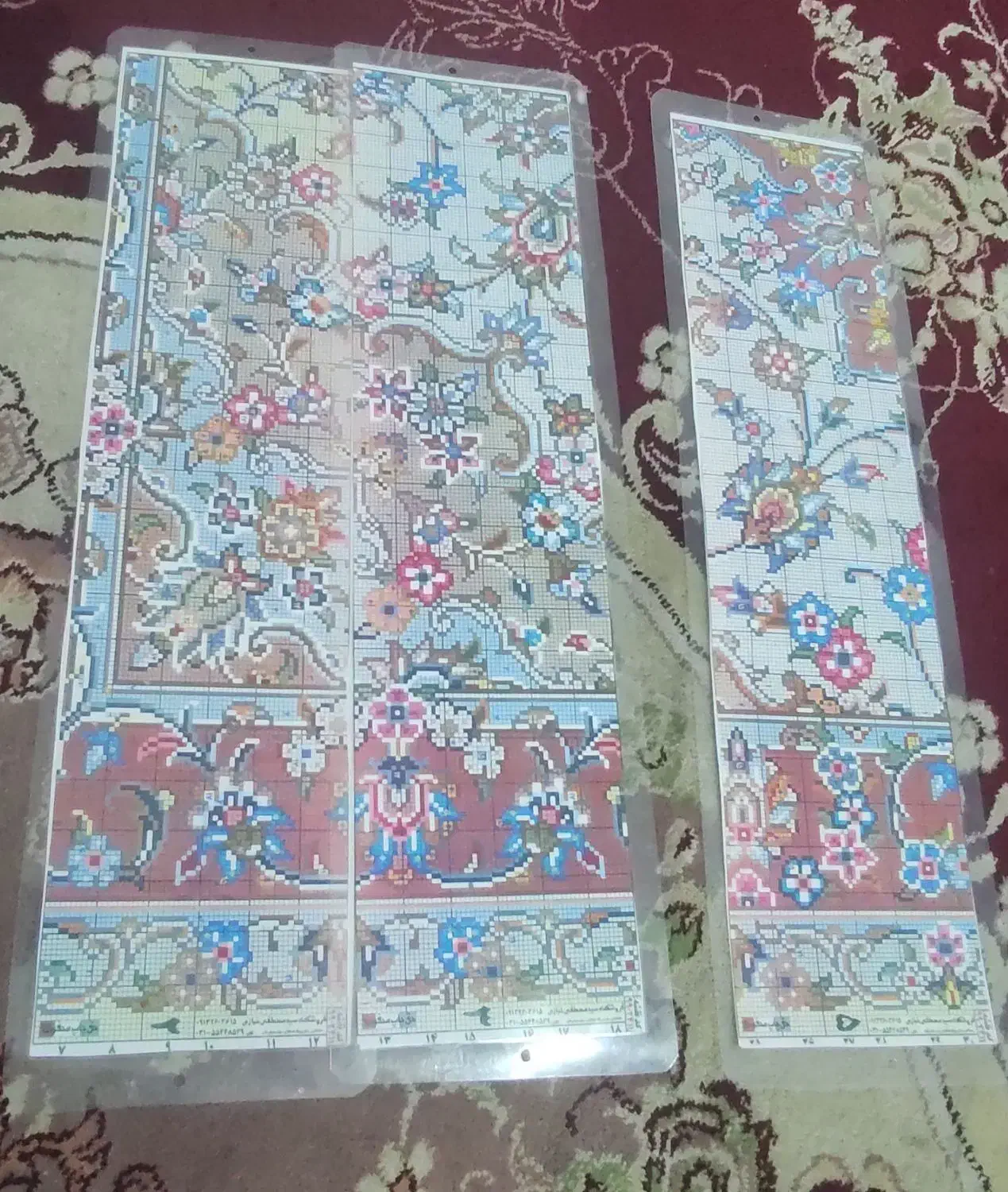 قالی زرع ونیم بافته شده|فرش|کاشان, کارگر|دیوار