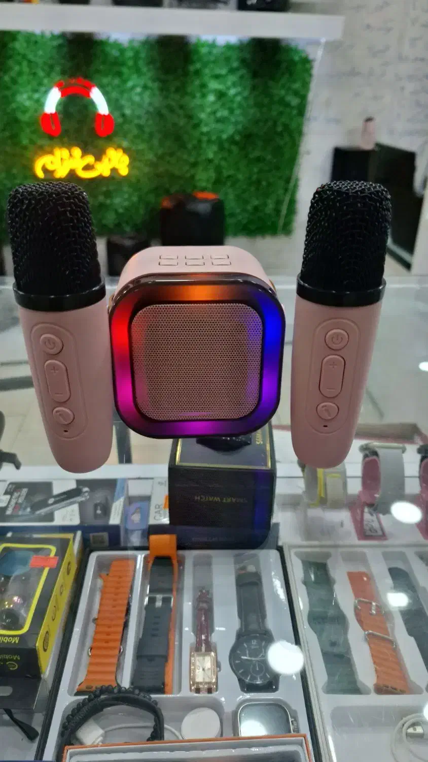 اسپیکر با ۲میکروفون بیسیم|سیستم صوتی خانگی|سبزوار, طبرسی (جعفرآباد)|دیوار