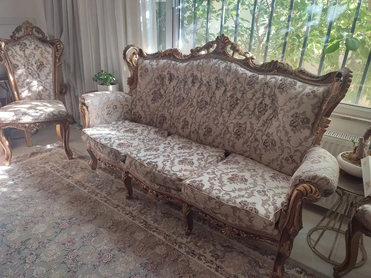 مبلمان سلطنتی 9نفره|مبلمان خانگی و میز عسلی|ابهر, |دیوار