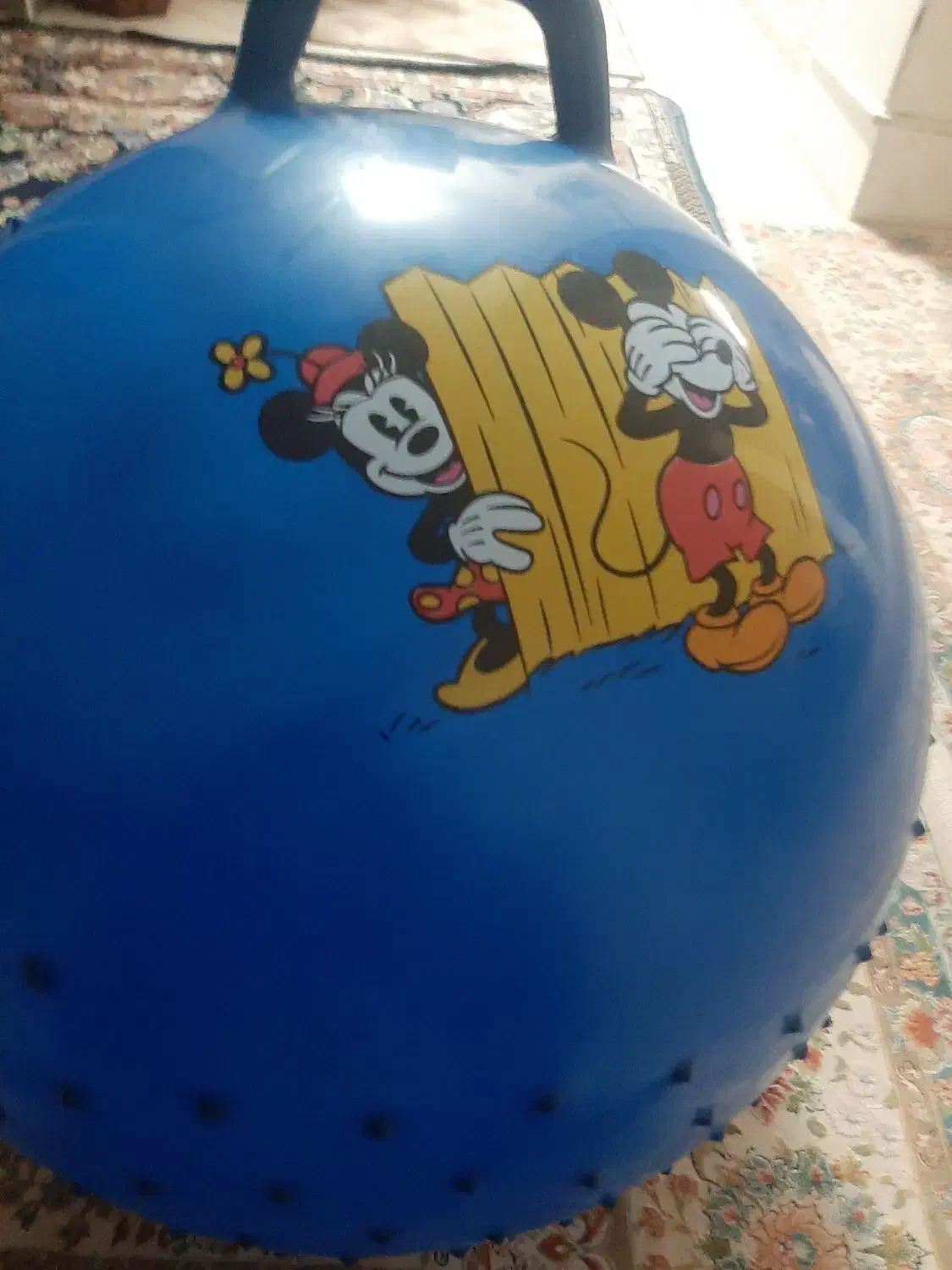 توپ جهشی دسته دار|اسباببازی بچه|قم, زنبیل آباد|دیوار