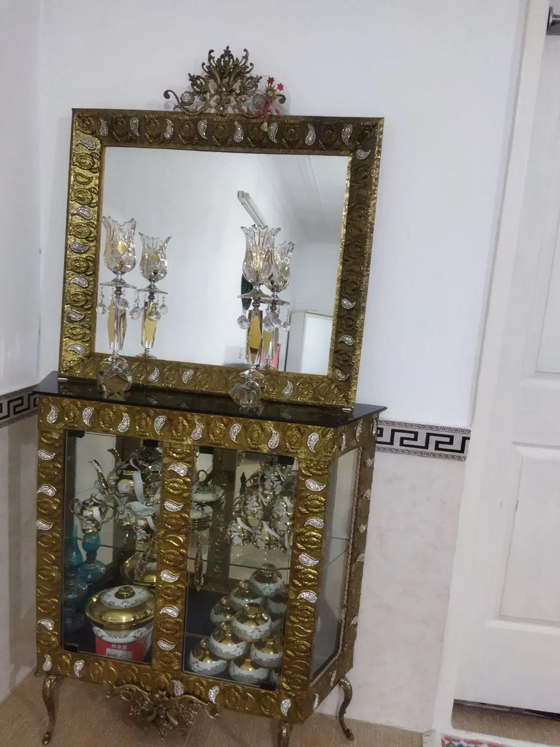 کنسول و ساعت برنز|بوفه، ویترین، کنسول|شهریار, شهرک امیریه|دیوار