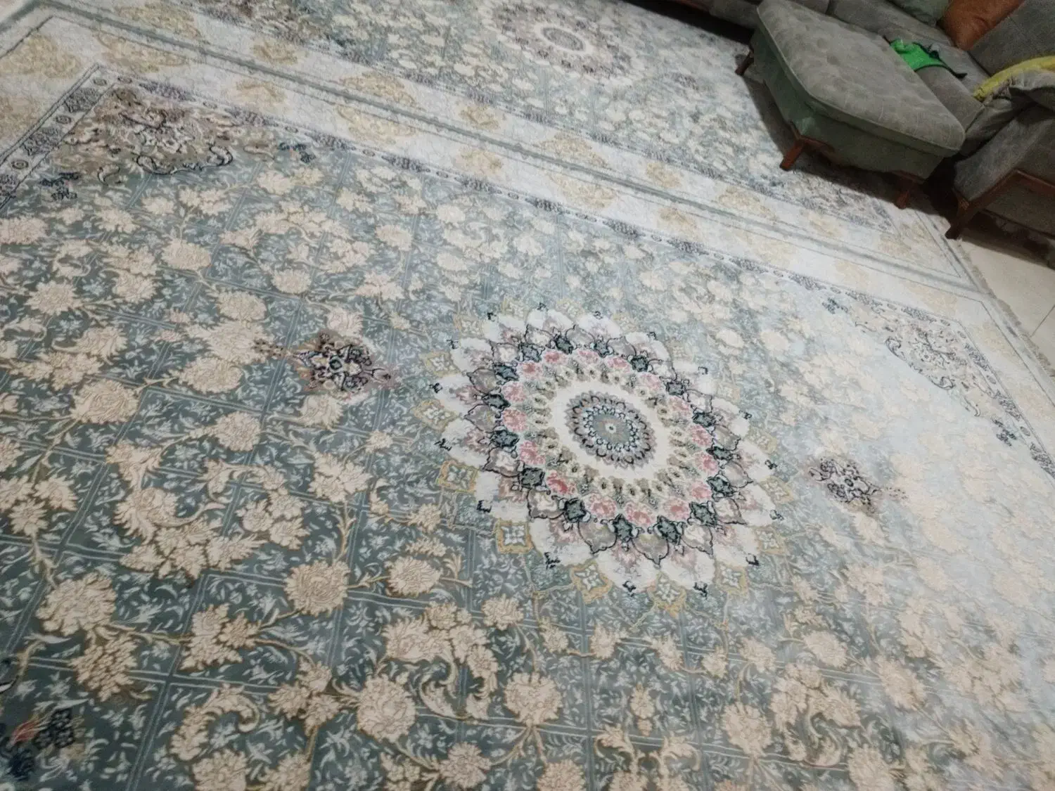 دوتخته فرش 9متری گل برجسته|فرش|اصفهان, بهرامآباد|دیوار