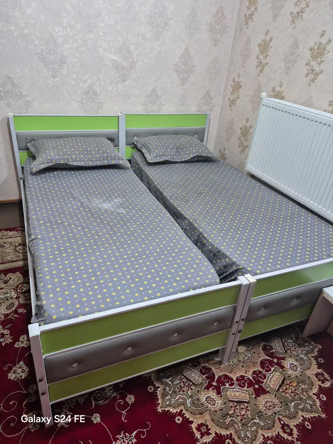 دوعددتخت نوجوان همراه تشک|تشک تختخواب|مشهد, خواجه ربیع|دیوار