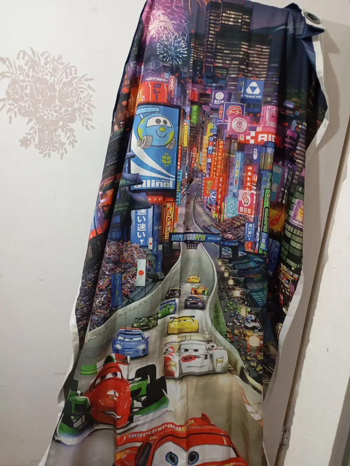 ست روتختی و دوتا والن پرده اتاق خواب کودک|اسباب و اثاث بچه|محمدیه-قزوین, |دیوار