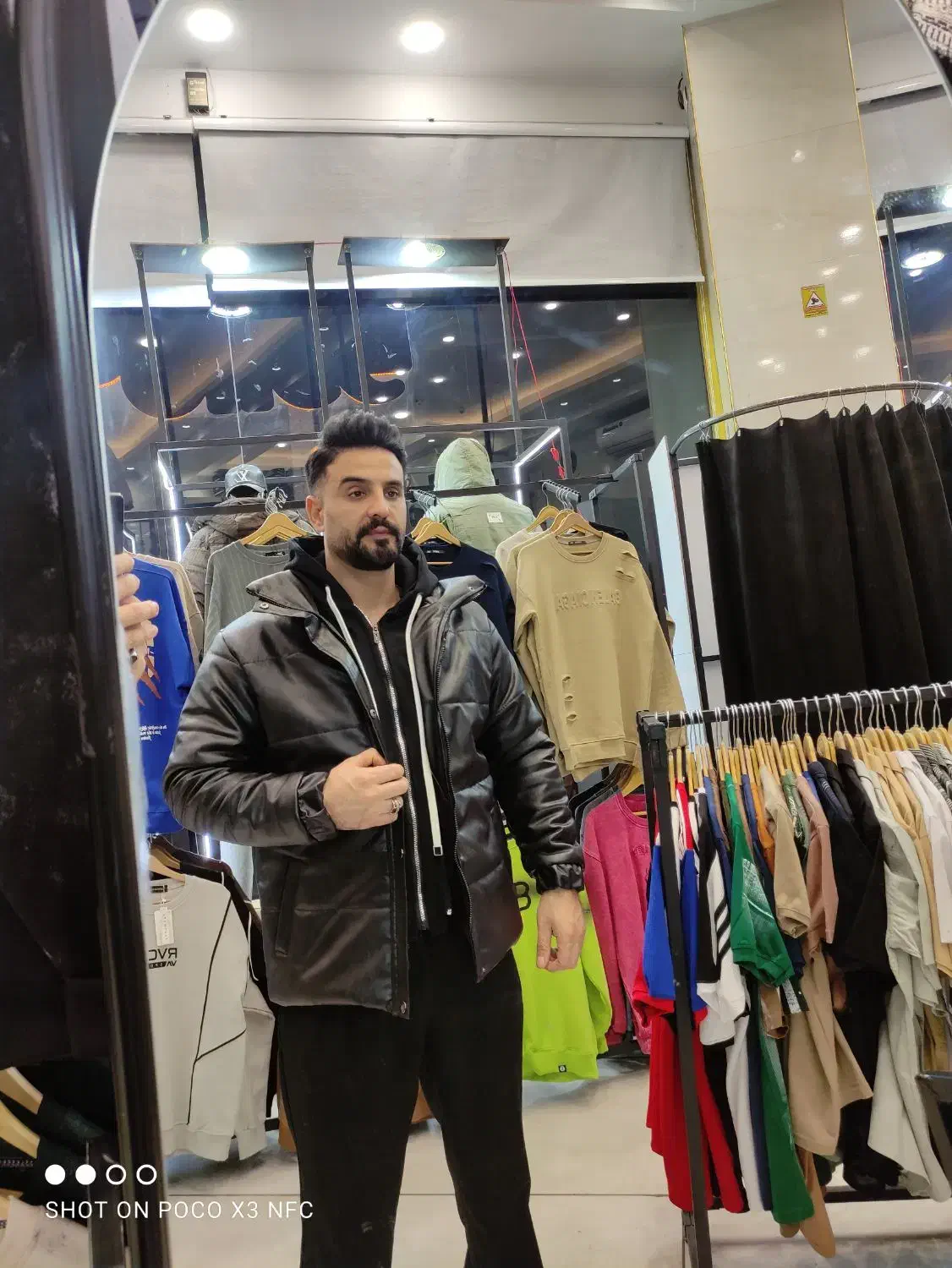 کاپشن چرم تو خز(بهنام پلیس)|لباس|تبریز, |دیوار