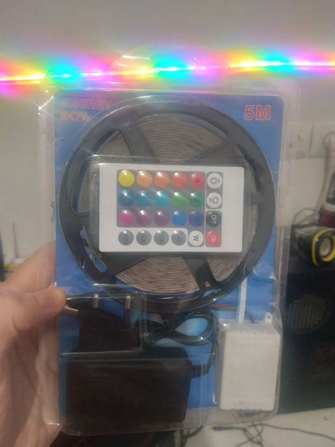 ریسه نوار ال ای دی آداپتوری|ریسه و چراغ تزئینی|خرم‌آباد, |دیوار