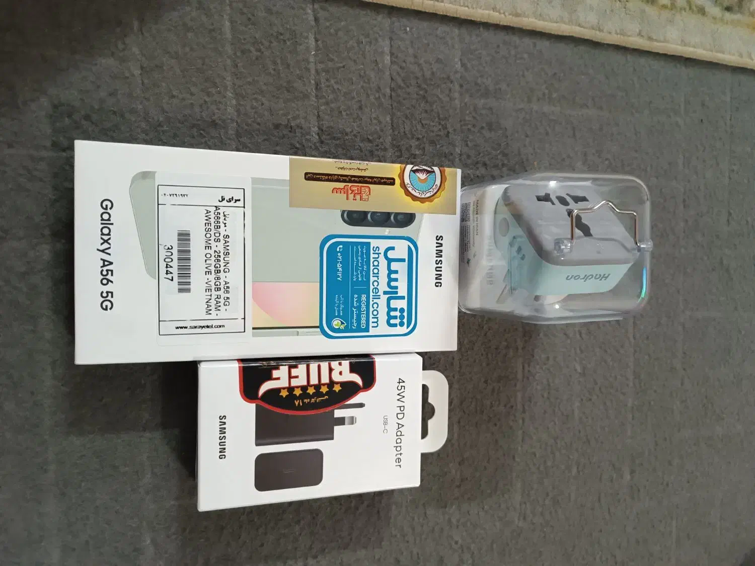 گوشیA56با شارژز اصلی و ایرپاد|موبایل|قم, یخچال قاضی|دیوار