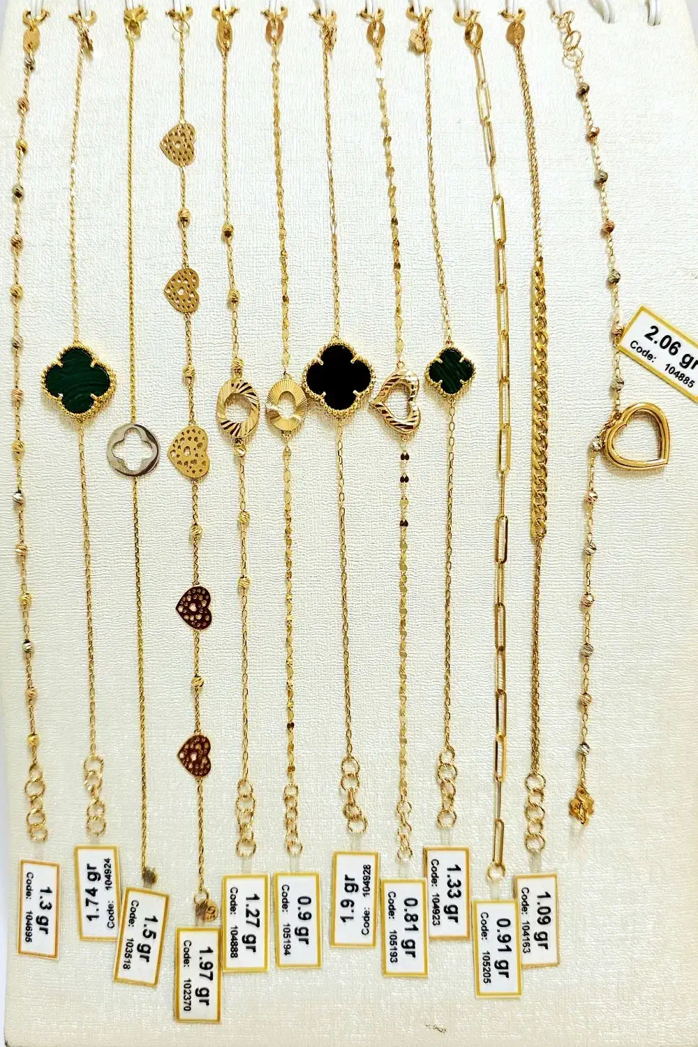 دستبند طلا ونکلیف زنجیری کارتیر قلب تراش البرنادو|جواهرات|مشهد, ده دی|دیوار