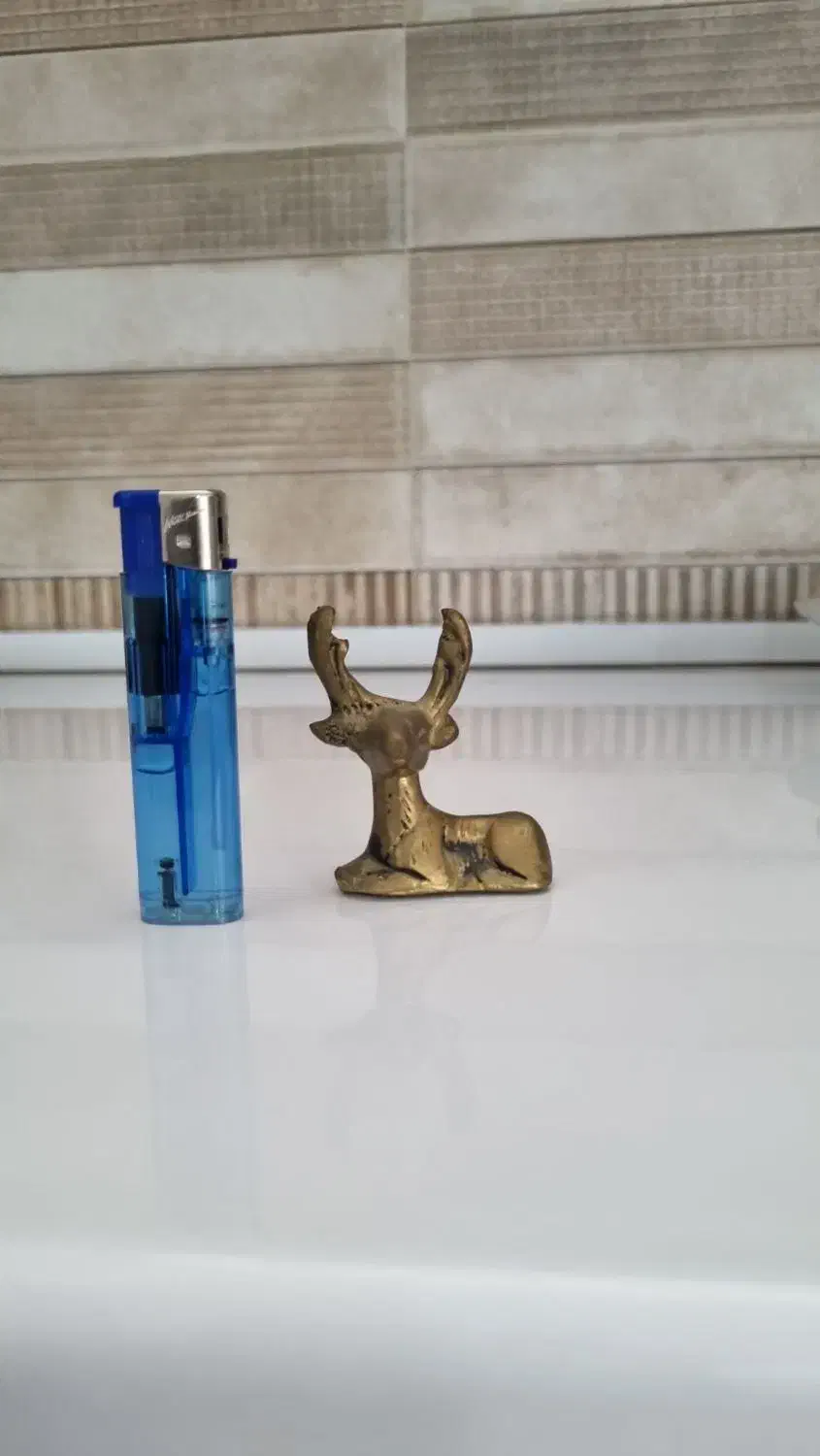 تندیس گوزن برنجی|مجسمه، تندیس، ماکت|گنبد کاووس, |دیوار