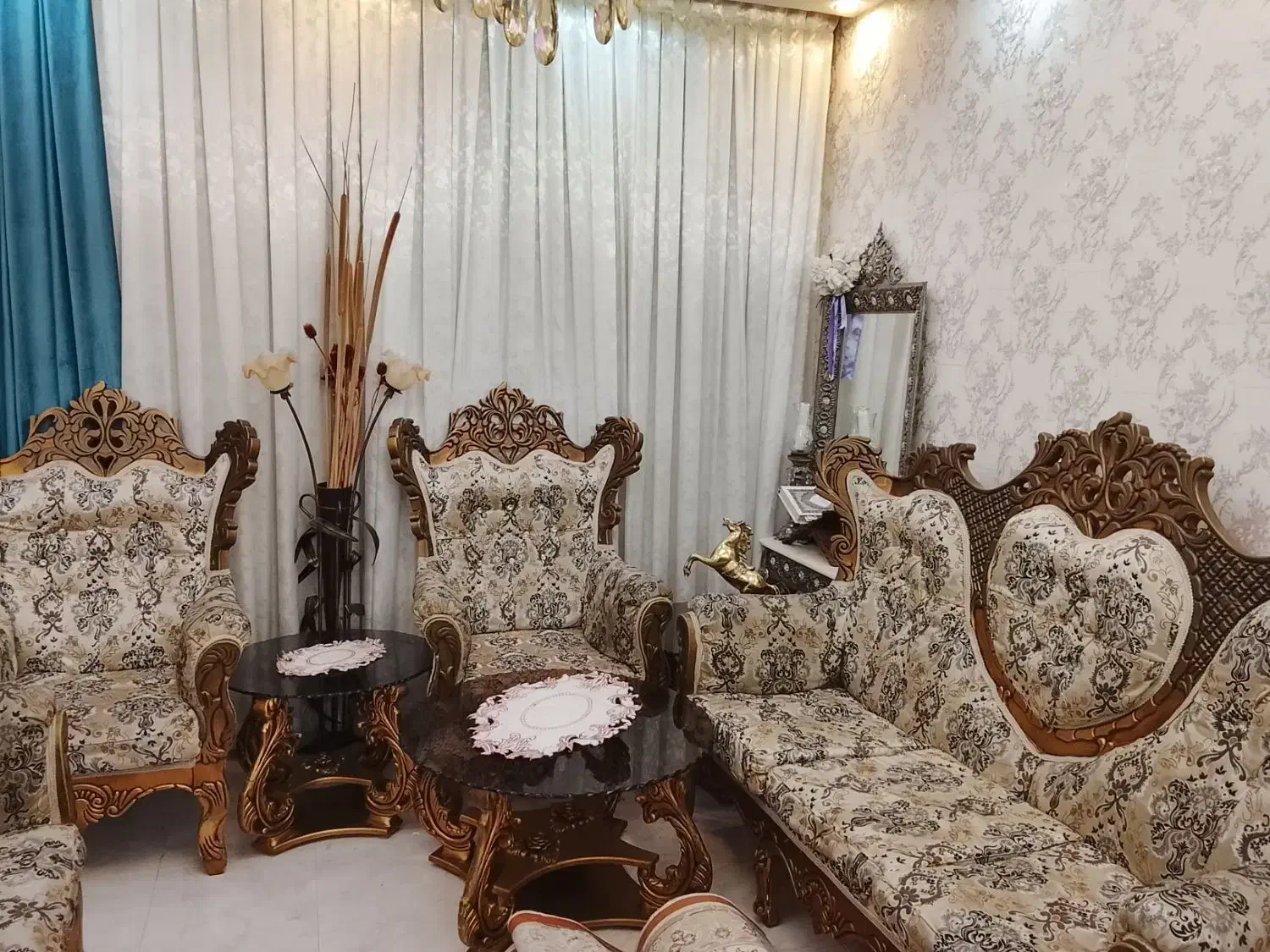 مبل استیل سلطنتی|مبلمان خانگی و میز عسلی|تهران, کیانشهر|دیوار