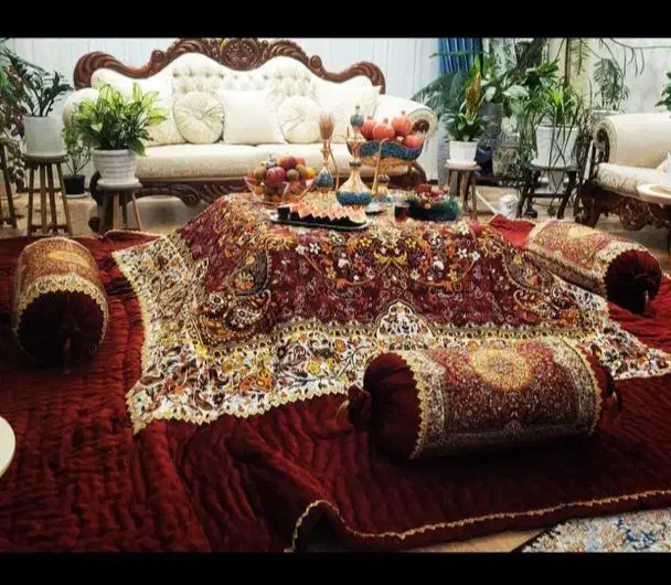 لحاف کرسی مخصوص شب یلدا|رختخواب، بالش، پتو|تبریز, |دیوار