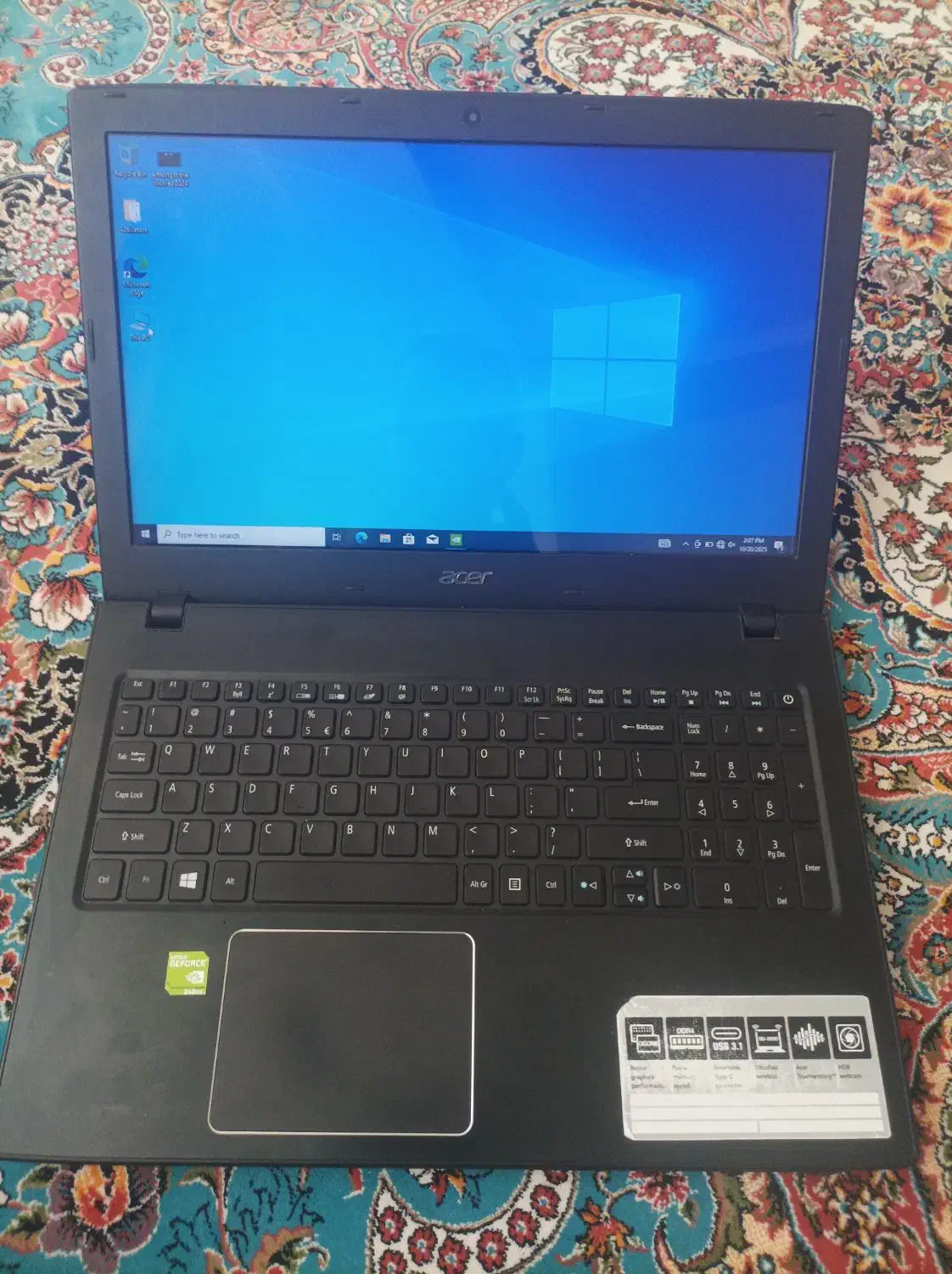 acer aspire e5-575 i7|رایانه همراه|قم, چهل درخت‎|دیوار