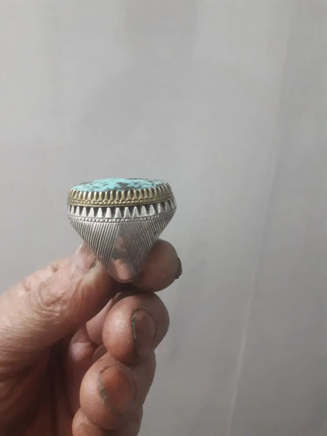 انگشتر نقره فیروزه شجری|جواهرات|مشهد, رده|دیوار