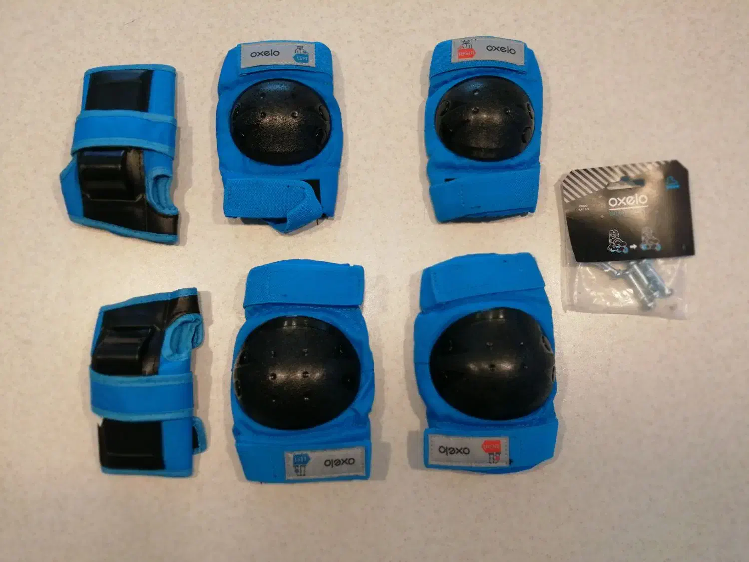 اسکیت کودکانه oxelo همراه با لوازم ایمنی|دوچرخه، اسکیت، اسکوتر|تهران, شهرک بوعلی|دیوار