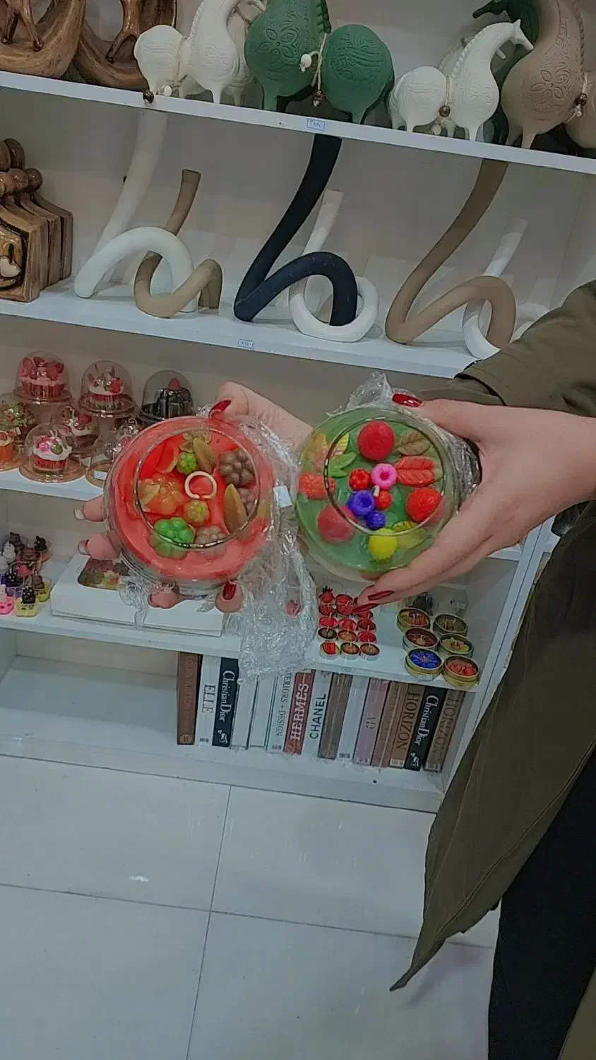 انواع شمع|صنایع دستی و سایر لوازم تزئینی|قم, ولیعصر|دیوار