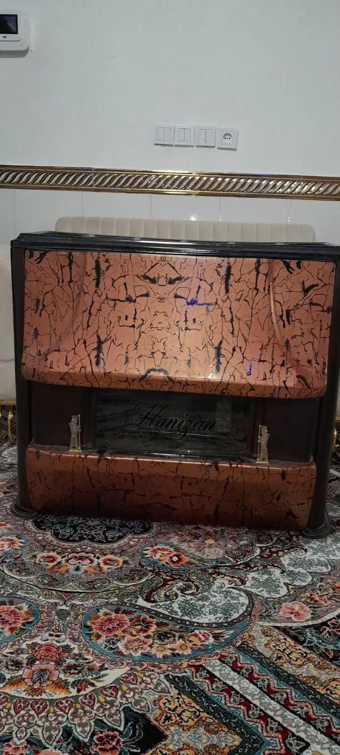 هرسین .بخاری ۱۵۰۰۰هانیزان طرح شومینه ای|بخاری، هیتر، شومینه|هرسین, |دیوار