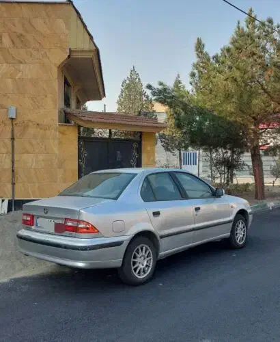 سمند نقره ای دوگانه فابریک ۸۵|خودرو سواری و وانت|یزد, |دیوار