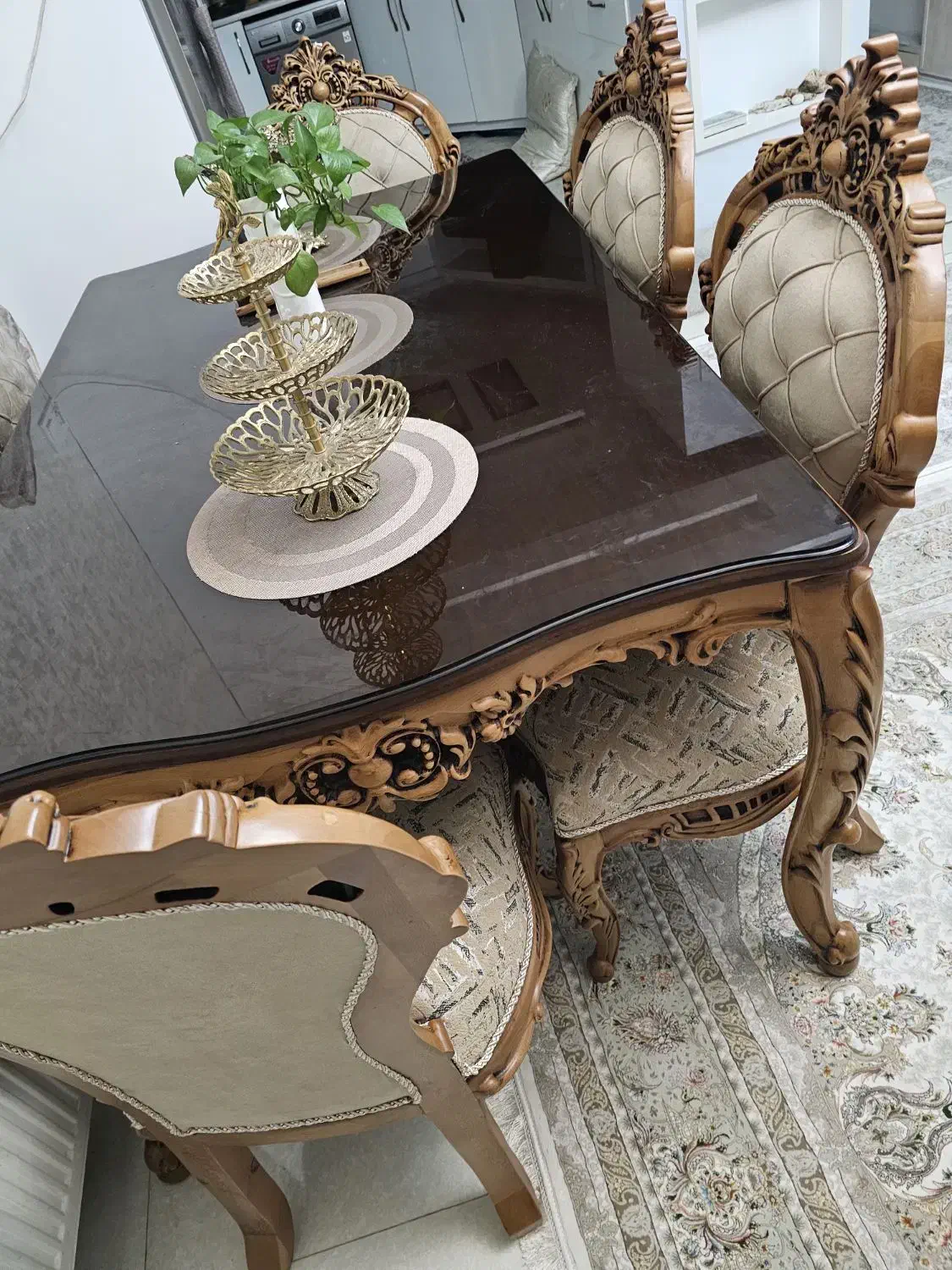 میز نهار خوری با جنس چوب راش گرجستان|میز و صندلی غذاخوری|شاهینشهر, طالقانی|دیوار