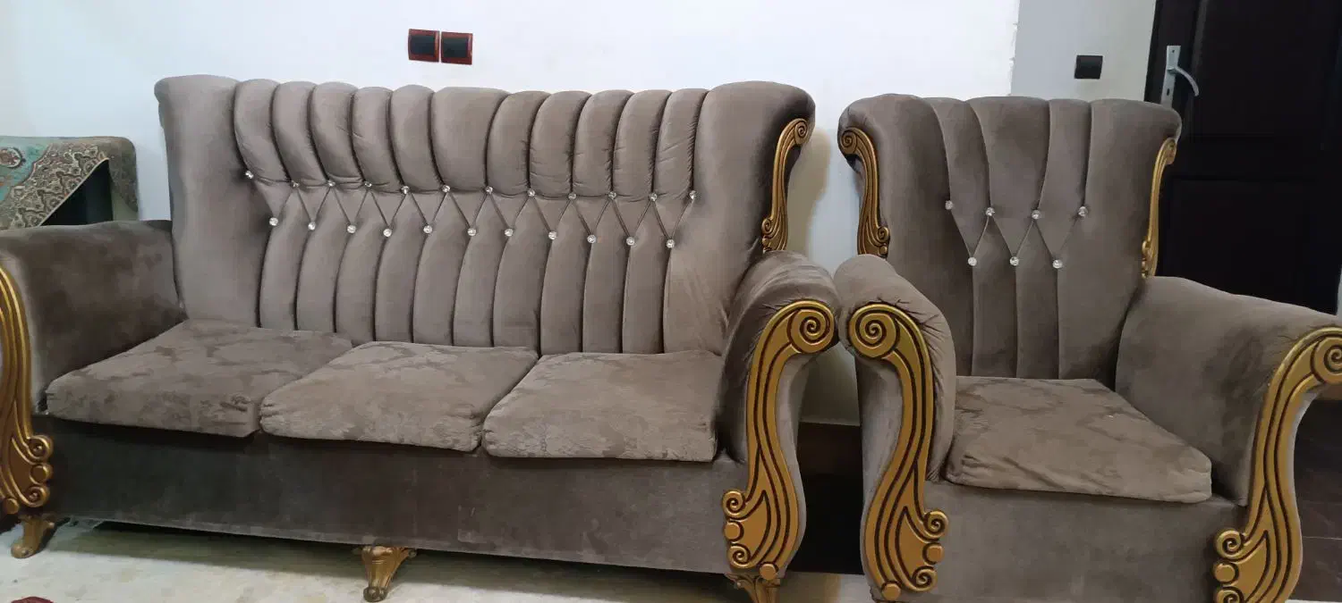 فروش مبل 7 نفره|مبلمان خانگی و میز عسلی|نشتارود, |دیوار