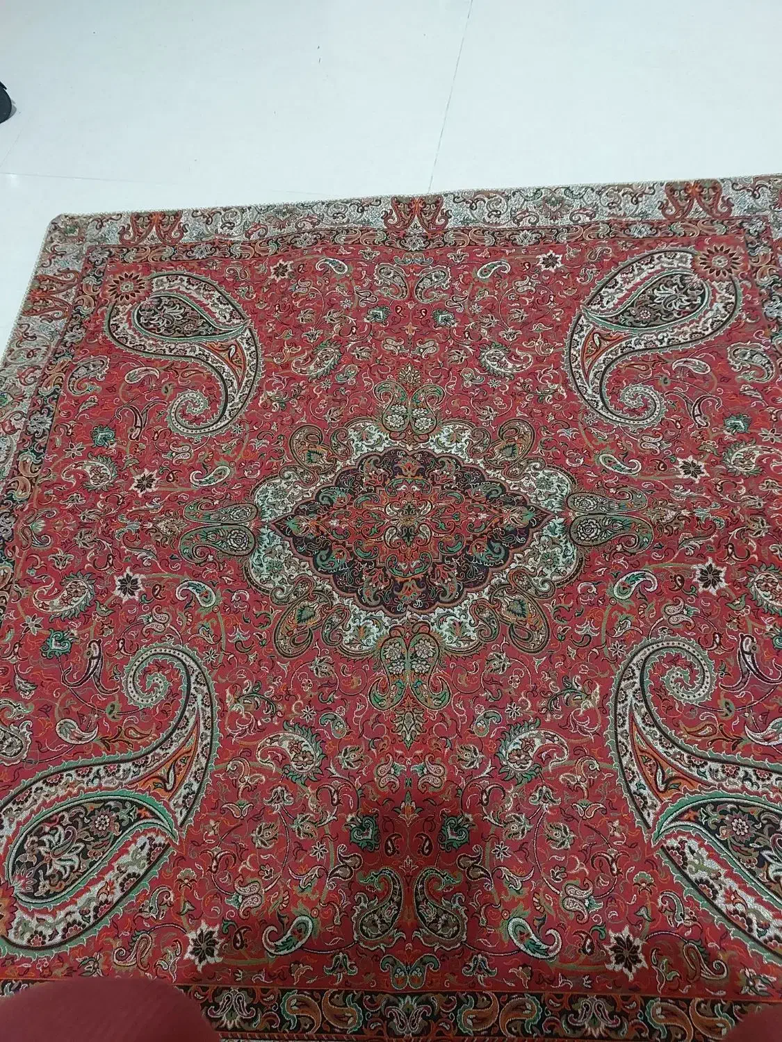 پادری فرش رومیزی ترمه قاشق مربا خوری یونیک|فرش|همدان, |دیوار