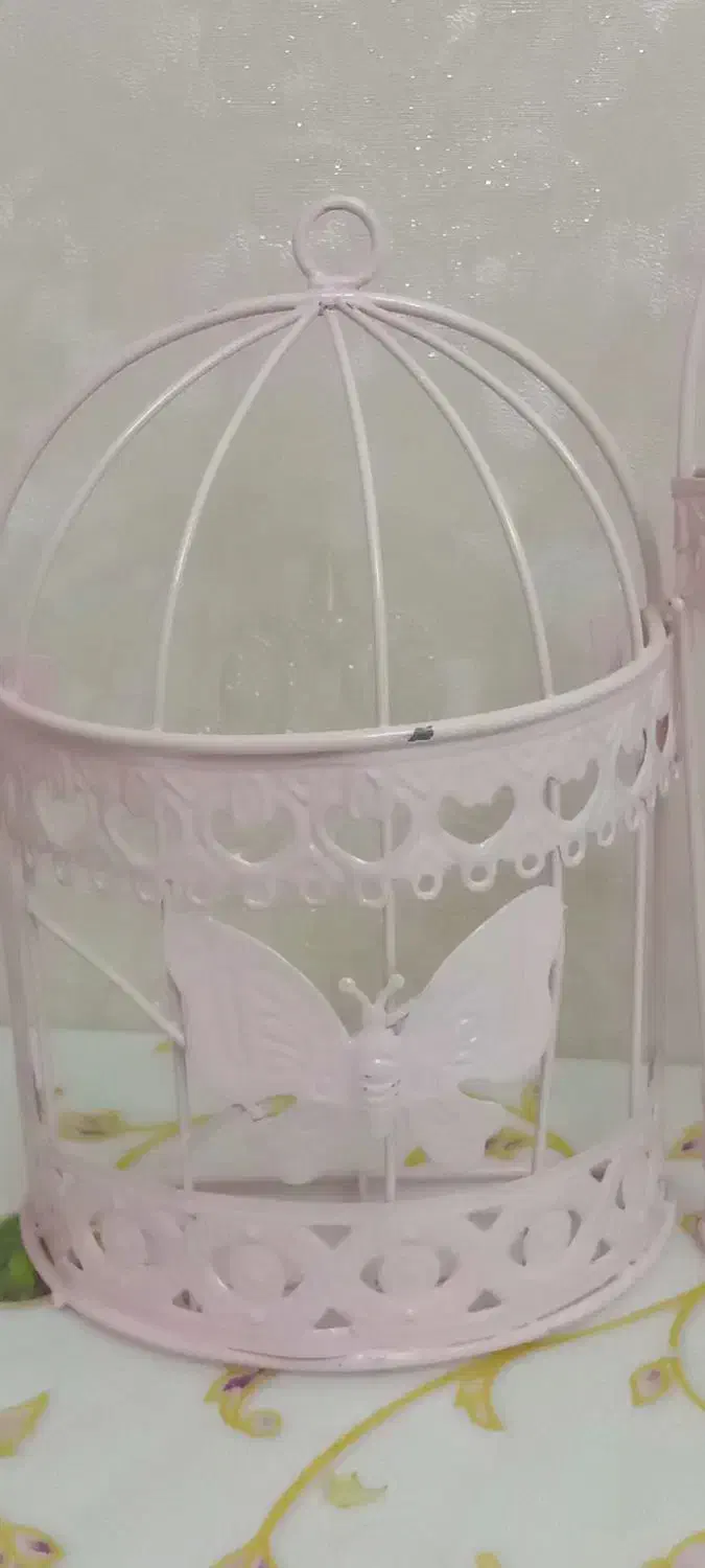 قاب قفس فلزی دوتایی وجاشمعی قلب ساخت کشورچین|صنایع دستی و سایر لوازم تزئینی|تهران, گمرک|دیوار