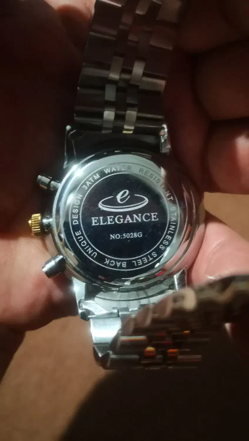 ساعت مردانه الگانس تاریخ دار طرح سه موتور|ساعت|بندر ترکمن, |دیوار