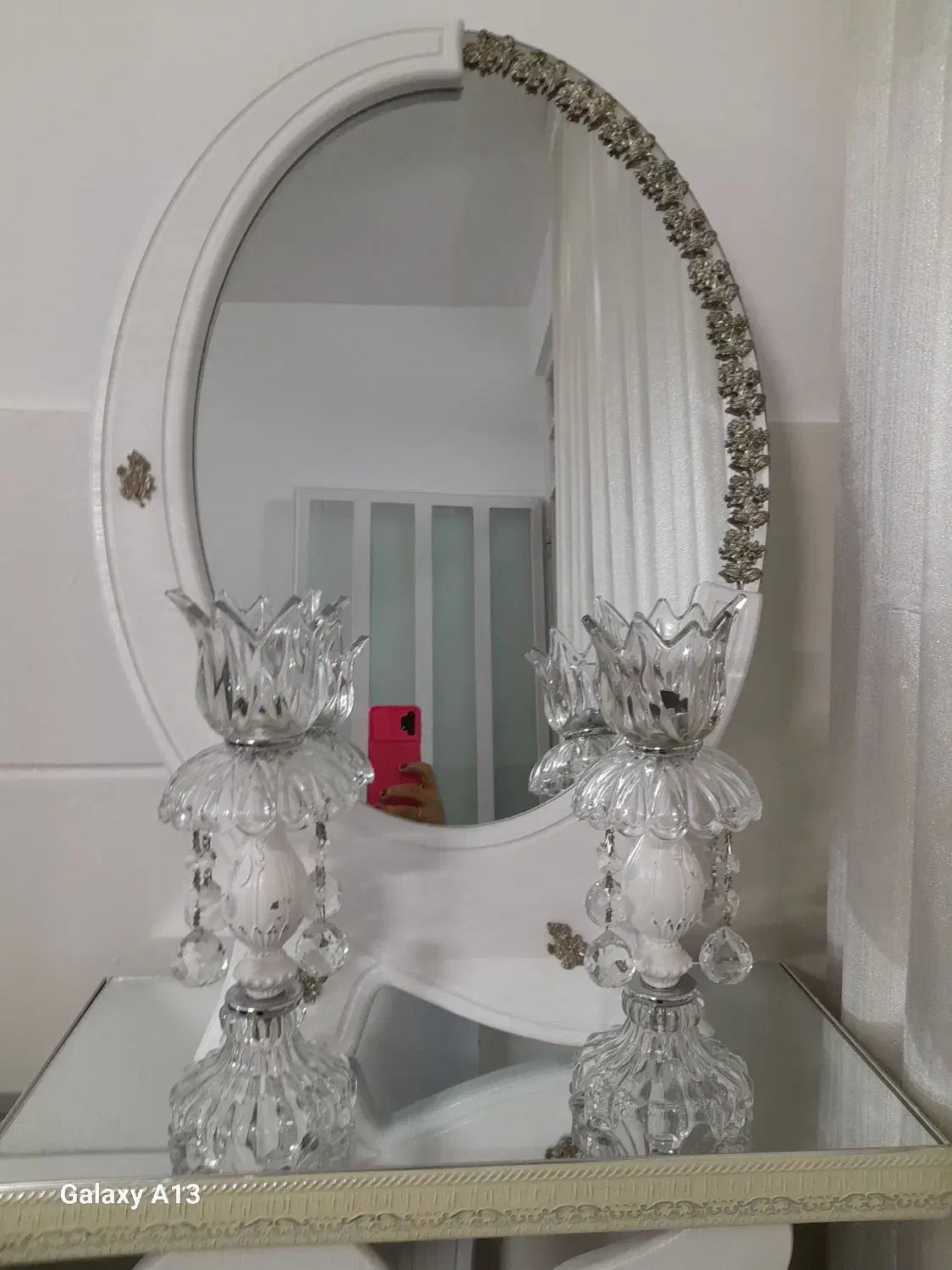 آینه شمعدان|صنایع دستی و سایر لوازم تزئینی|مشکین‌دشت, |دیوار