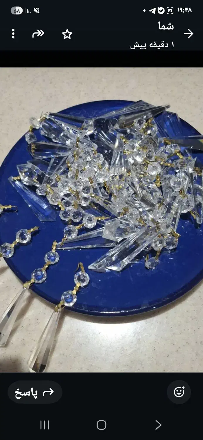 کریستالهای آویز خارجی|لوستر و چراغ آویز|همدان, |دیوار