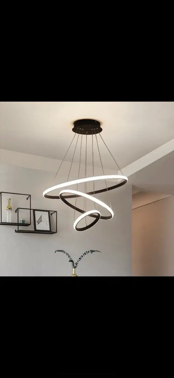 دوعدد لوستر ال ای دی|لوستر و چراغ آویز|تنکابن, |دیوار