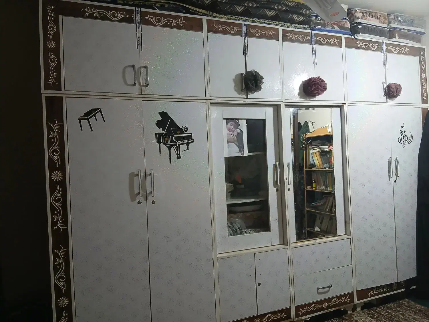 کمد طرح کمددیواری بزرگ وجادر درحدنو|جاکفشی، کمد، دراور|اهواز, زردشت|دیوار