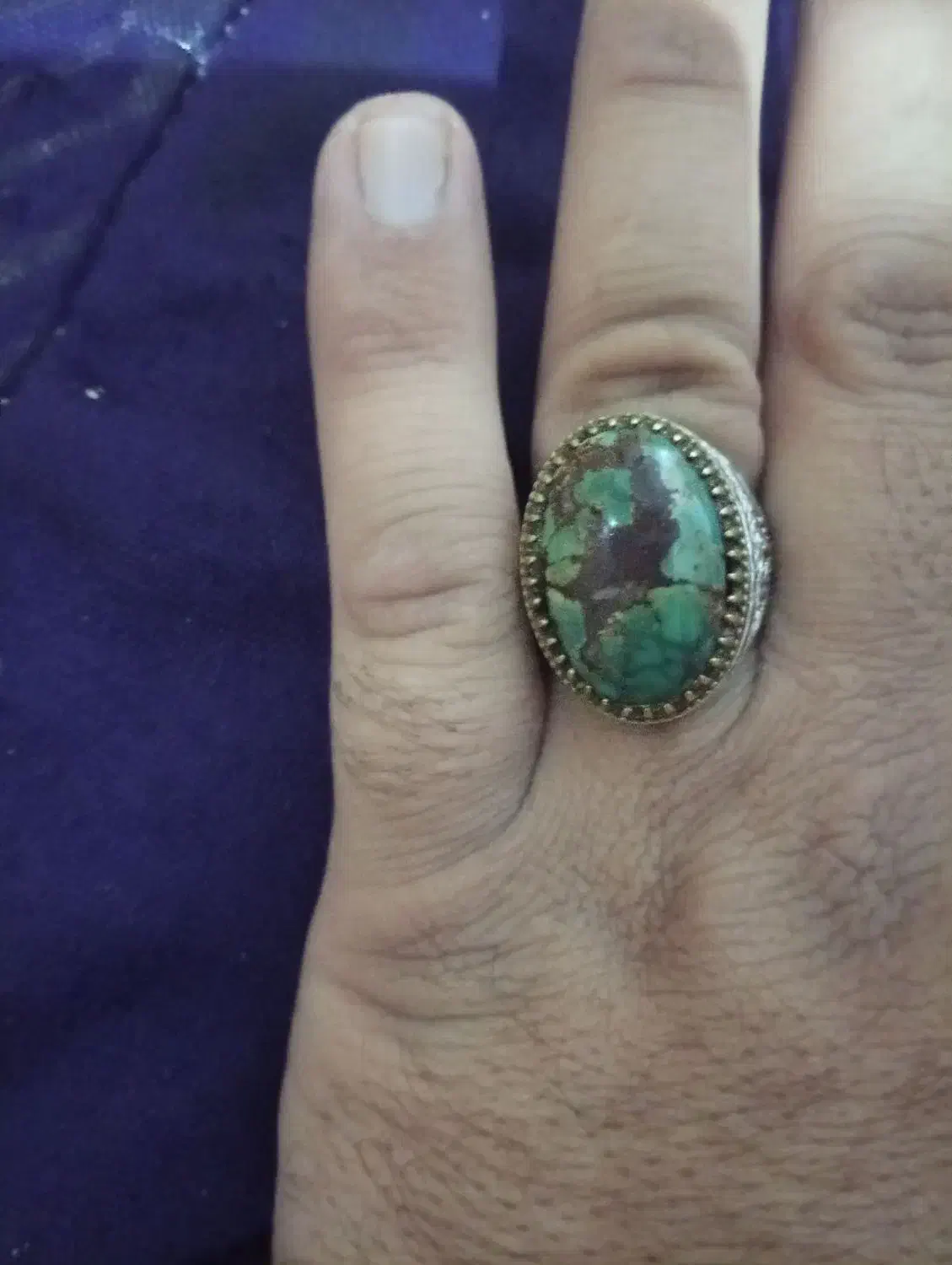 انگشتر فیروزه نیشابوری|جواهرات|شهرضا, |دیوار