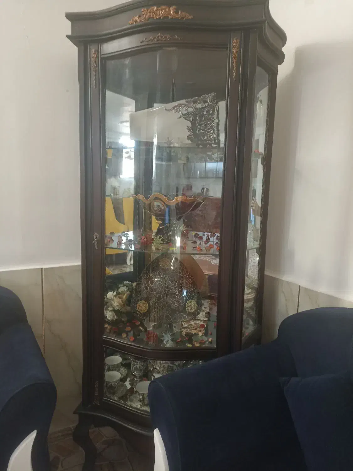 بوفه و ساعت ایستاده در حد نو|بوفه، ویترین، کنسول|سیرجان, |دیوار