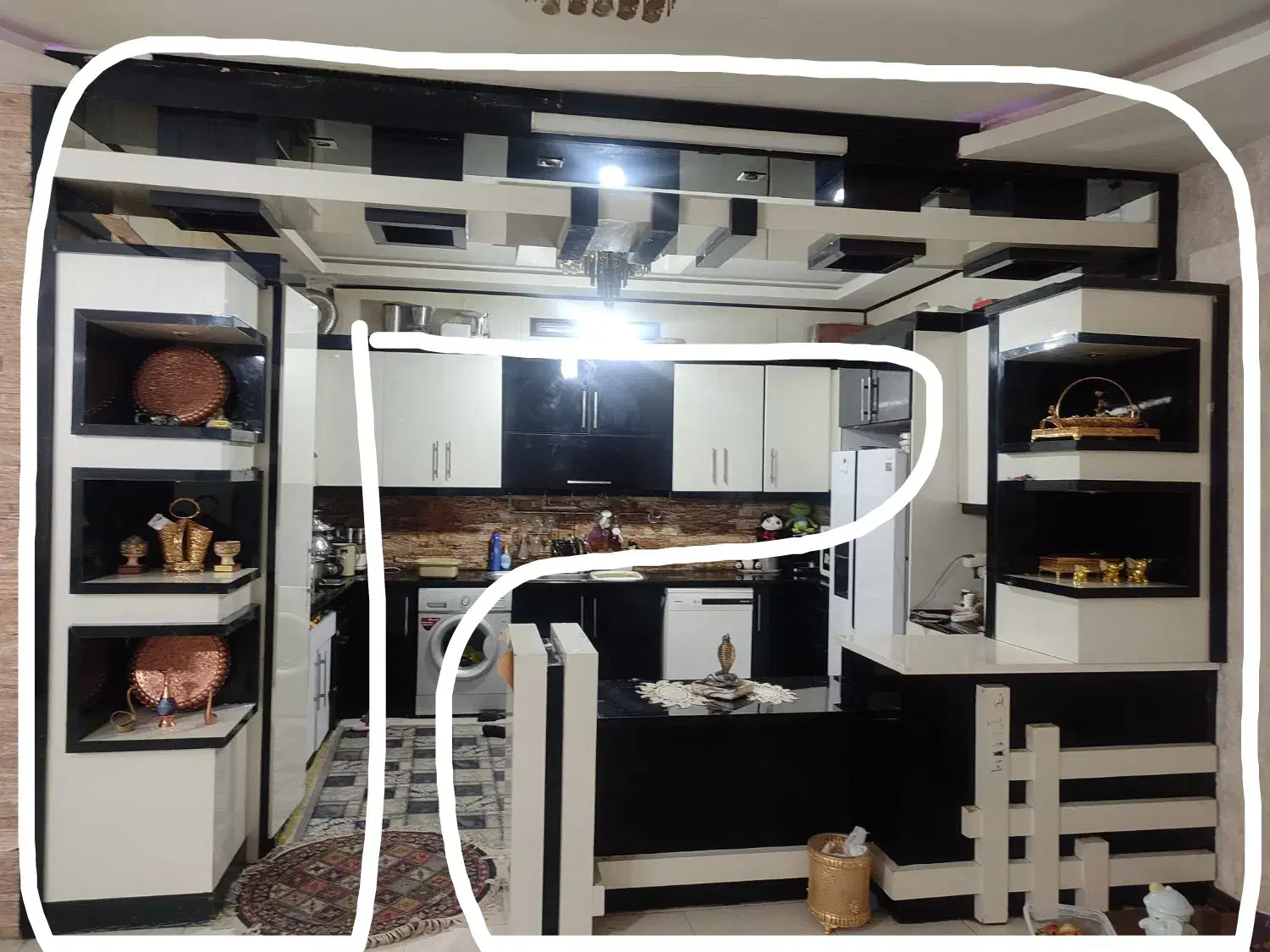 شلف دکوری و کابینت|کتابخانه، شلف، قفسه‌های دیواری|زاهدان, |دیوار