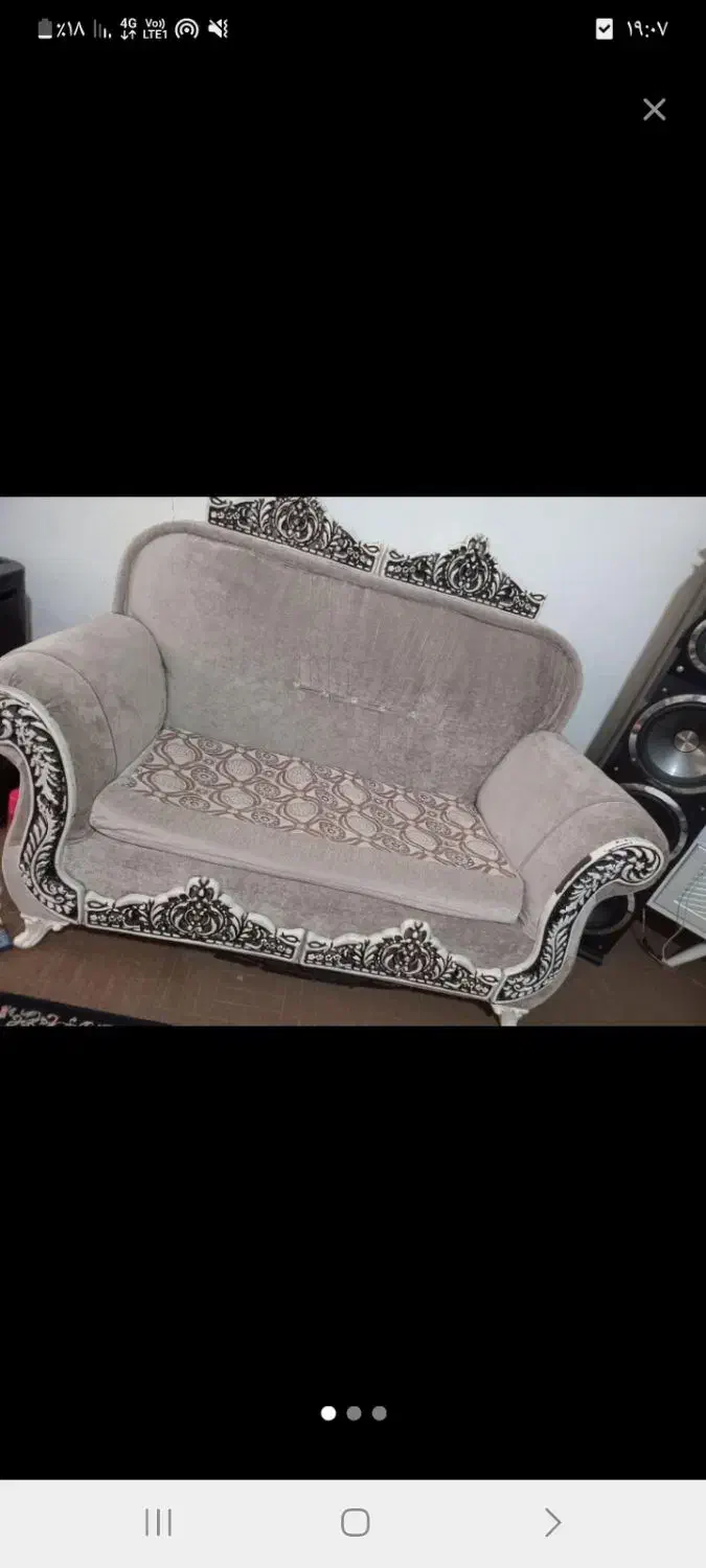 مبل ۷نفره نیمه سلطنتی|مبلمان خانگی و میز عسلی|مشهد, شهید احمدی روشن|دیوار