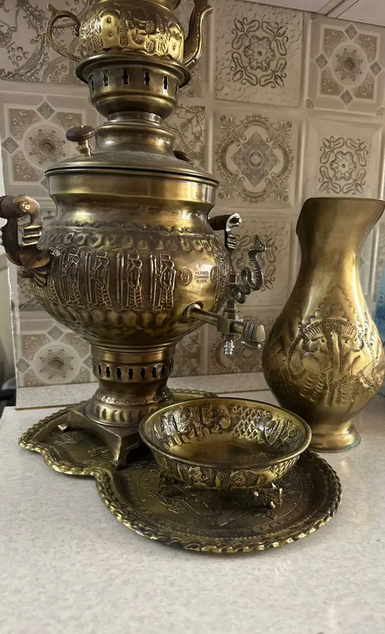 سماور زغالی برنج|سماور، چایساز، قهوهساز|تهران, ابوذر|دیوار