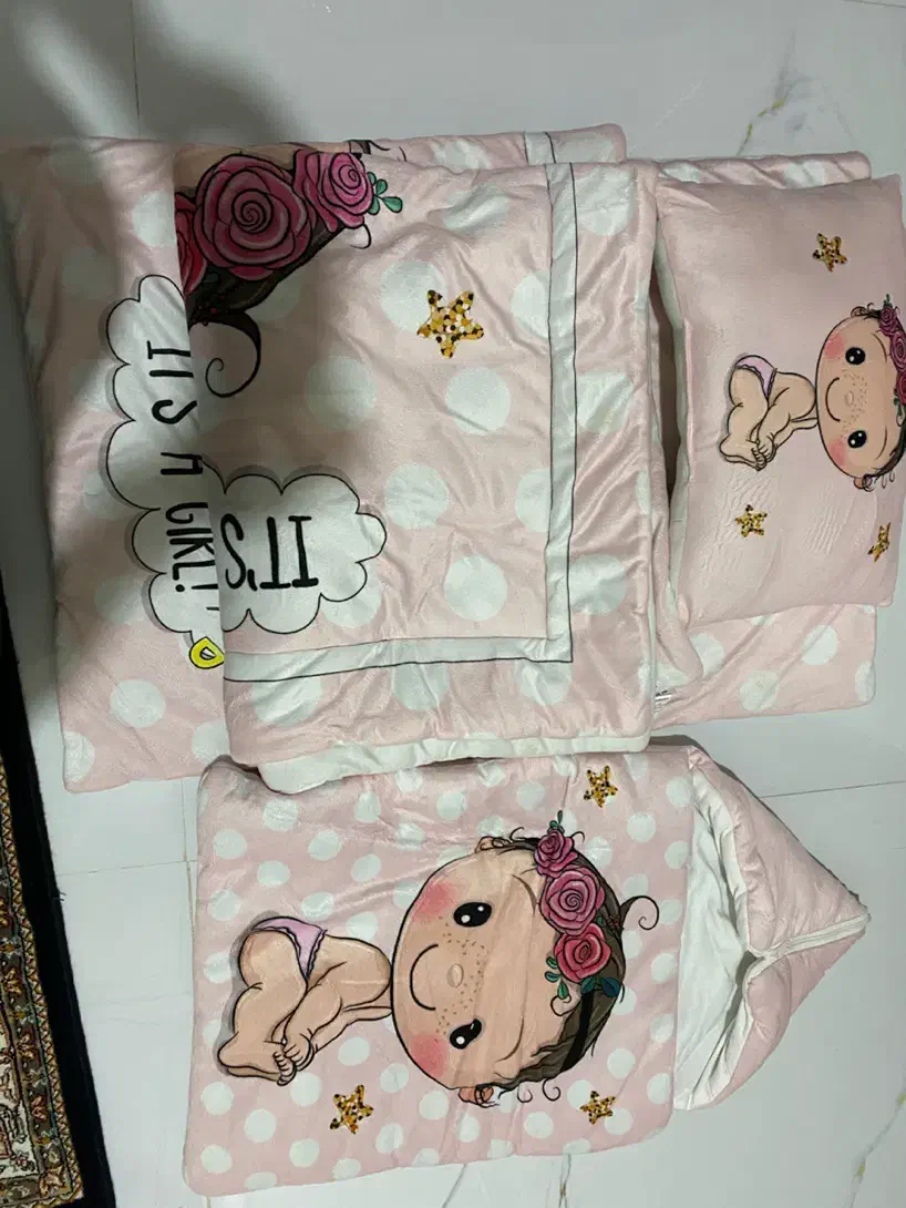 ست خواب نوزاد دخترانه|اسباب و اثاث بچه|خوی, |دیوار