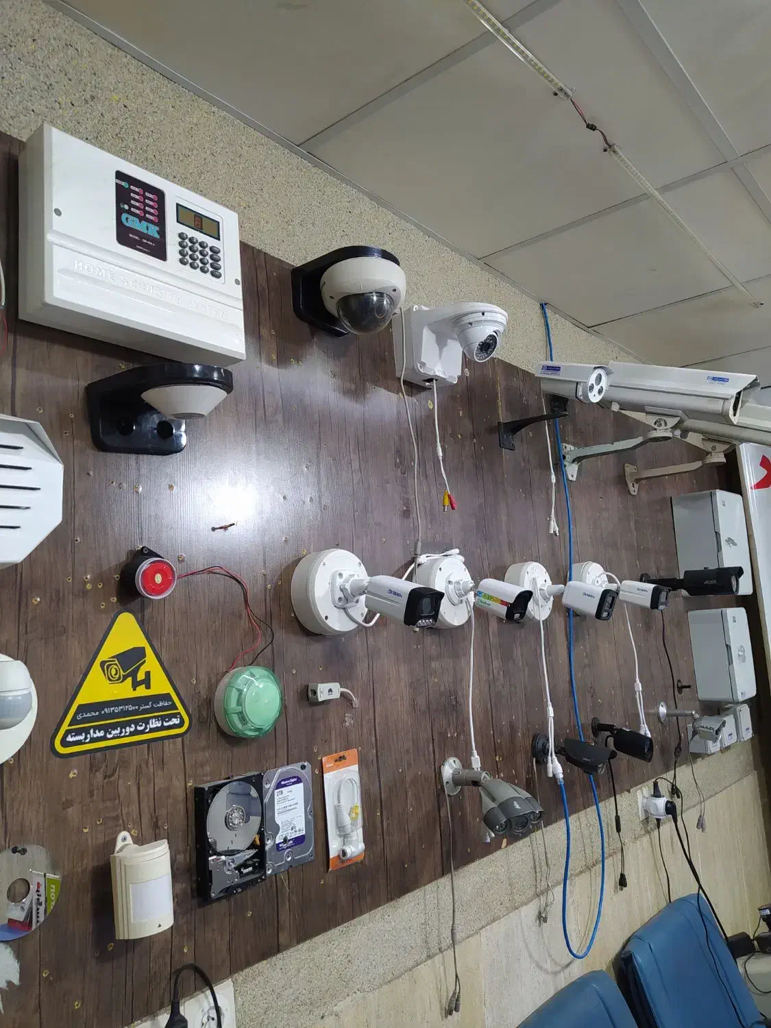 دوربین رنگی پلاخوان با گارانتی|دوربین مداربسته|بافت, |دیوار