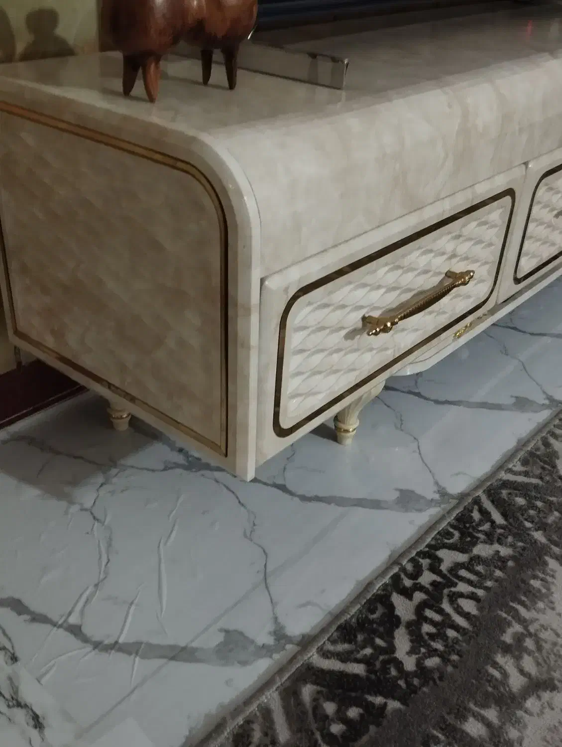 میز تلویزیون وجاکفشی ست رنگ کرم|میز تلویزیون|سرپل ذهاب, |دیوار