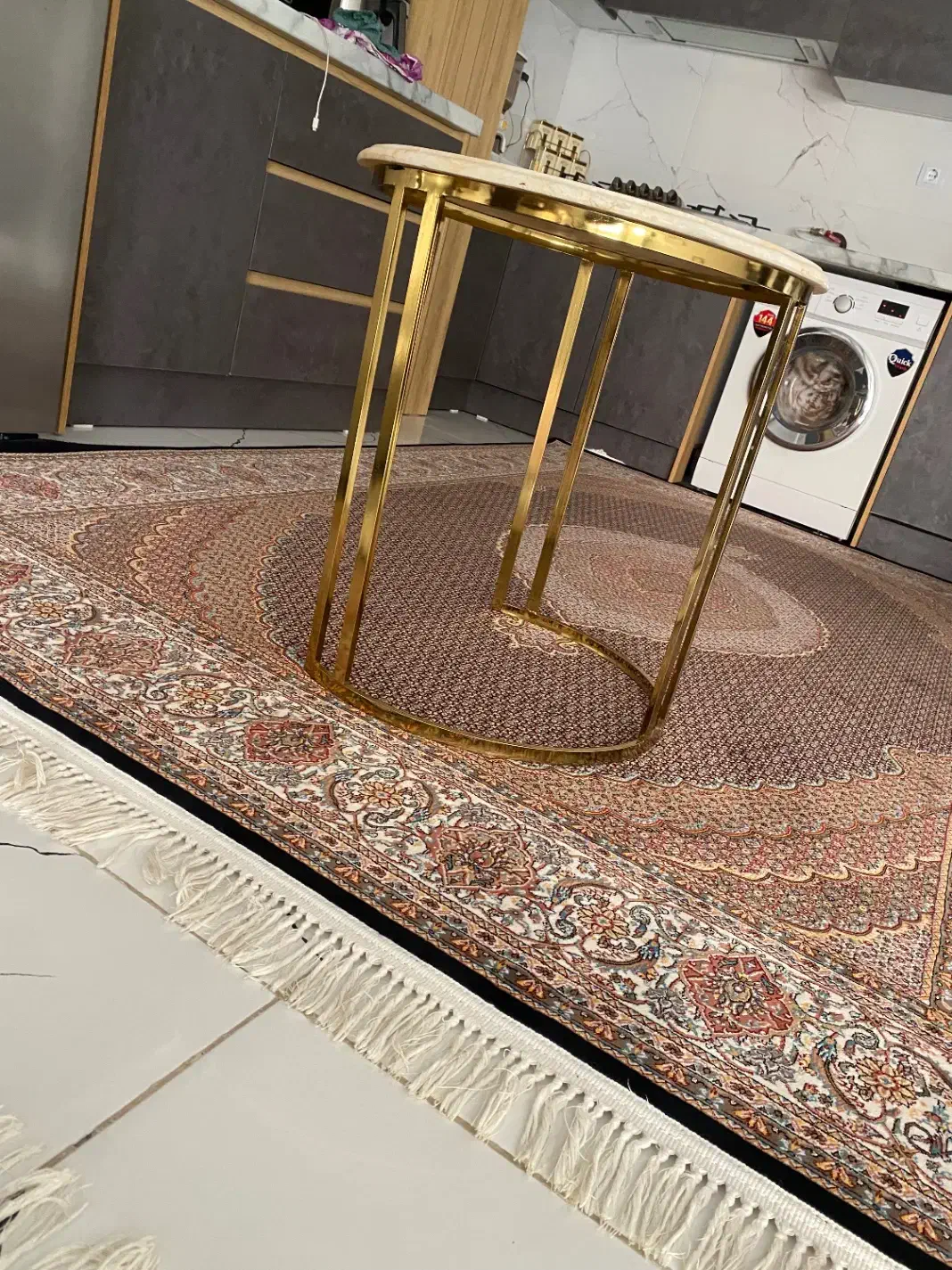 میز گرد رویه سنگ|مبلمان خانگی و میز عسلی|خوی, |دیوار