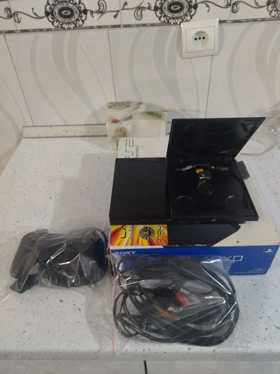 پلی استیشن 2 همراه فرمان و پدال|کنسول، بازی ویدئویی و آنلاین|اسلام‌شهر, شهرک توحید|دیوار