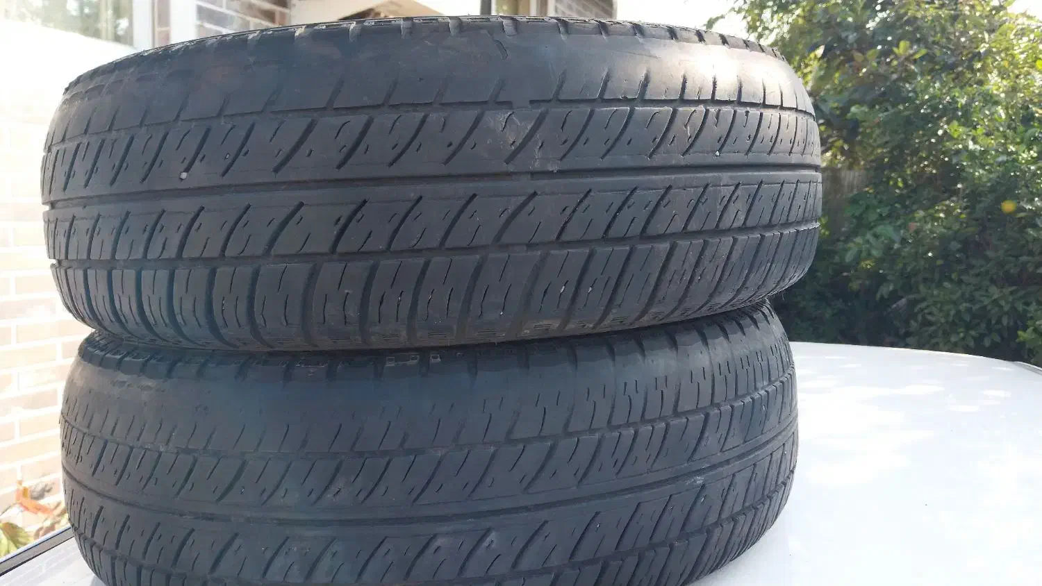 یک جفت لاستیک پراید 165|قطعات یدکی و لوازم جانبی|املش, |دیوار