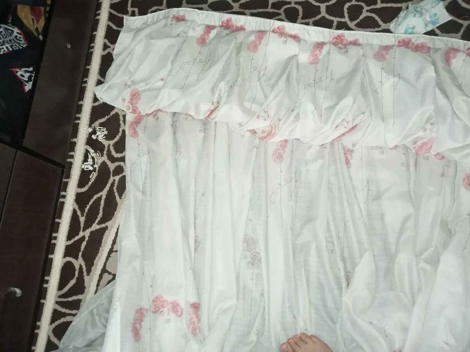 پرده|پرده، رانر، رومیزی|قم, شهرک امام حسن|دیوار