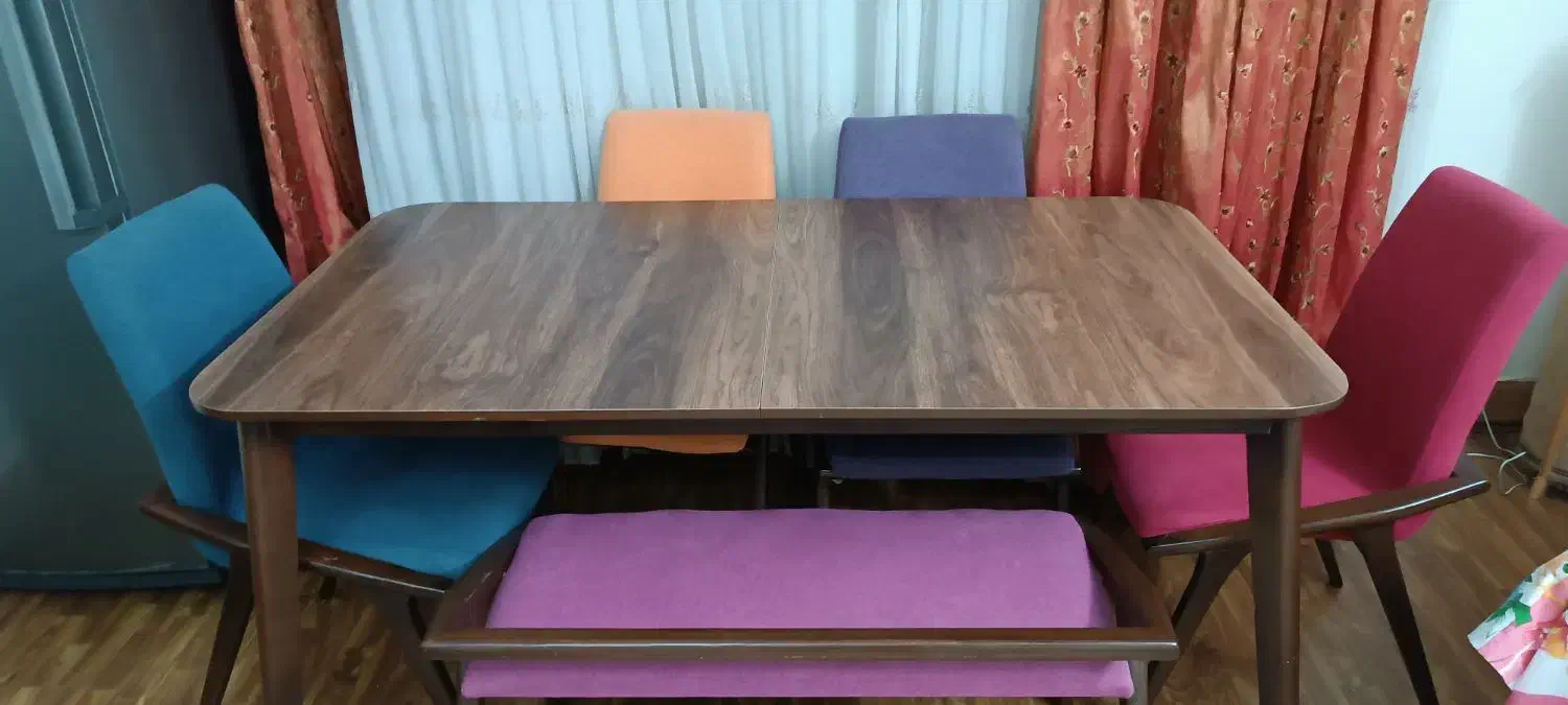 فروش میز ناهارخوری 8 نفره با نیمکت|میز و صندلی غذاخوری|شاهین‌شهر, فردوسی|دیوار