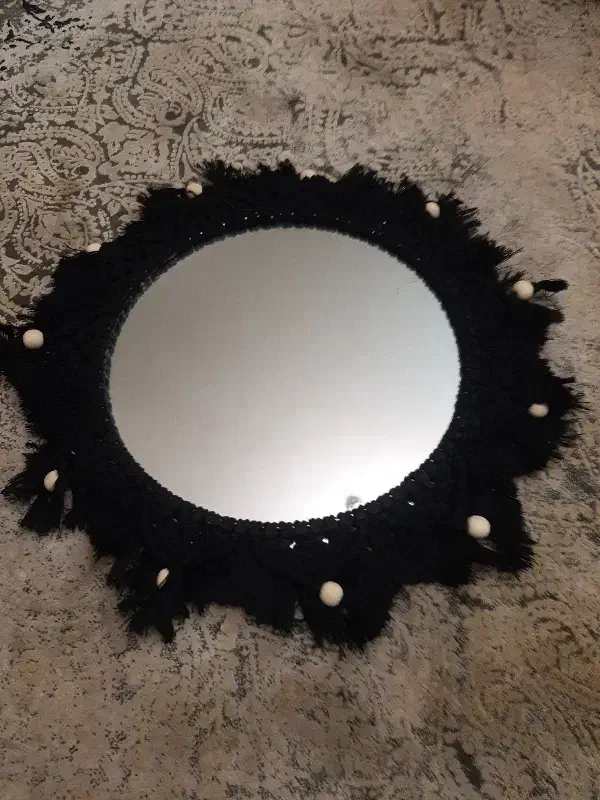 آیینه مکرومه|آینه|فردیس, قریشی|دیوار