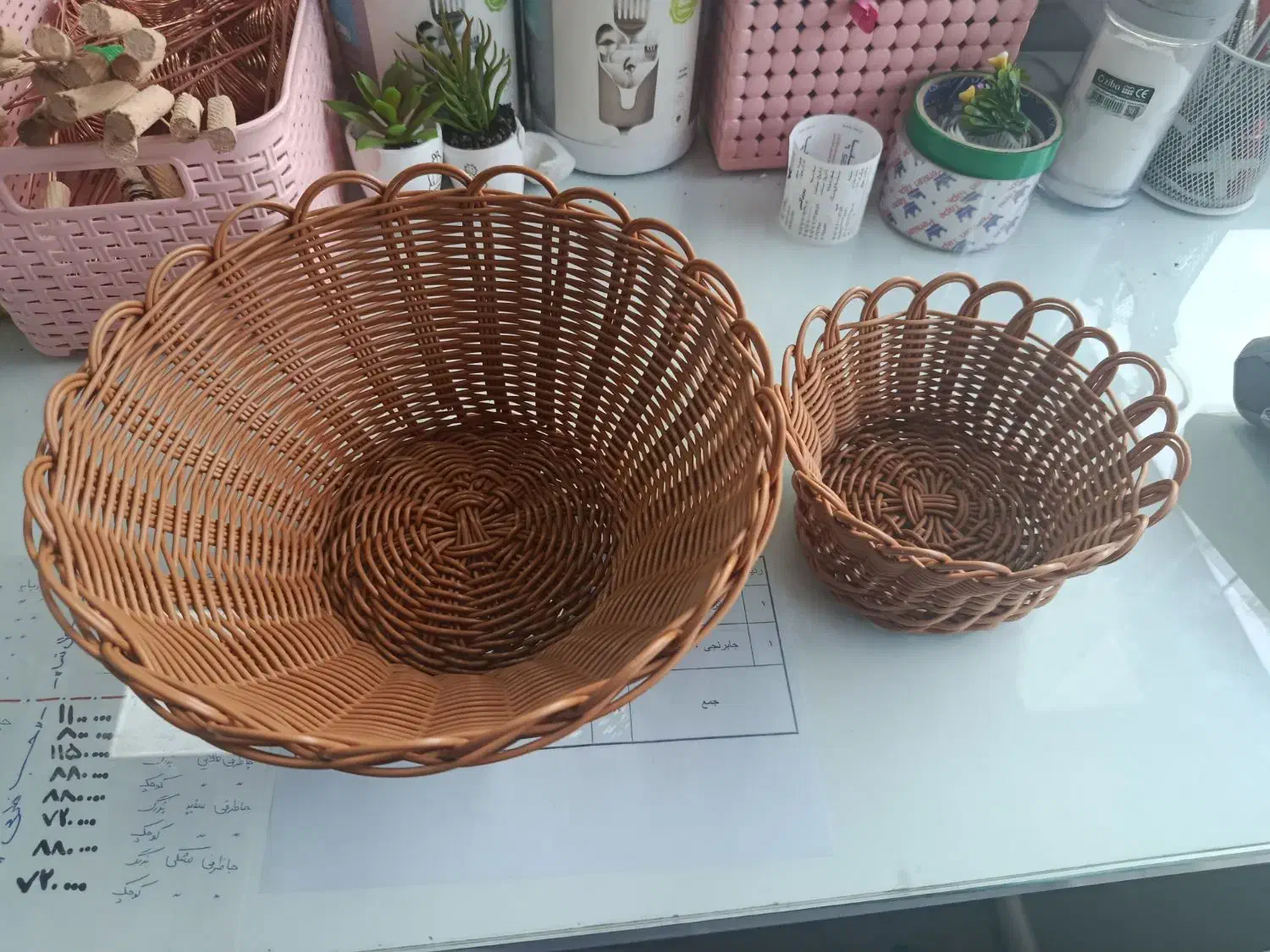 سبد سبزی و نان مدل بافت|صنایع دستی و سایر لوازم تزئینی|قزوین, |دیوار